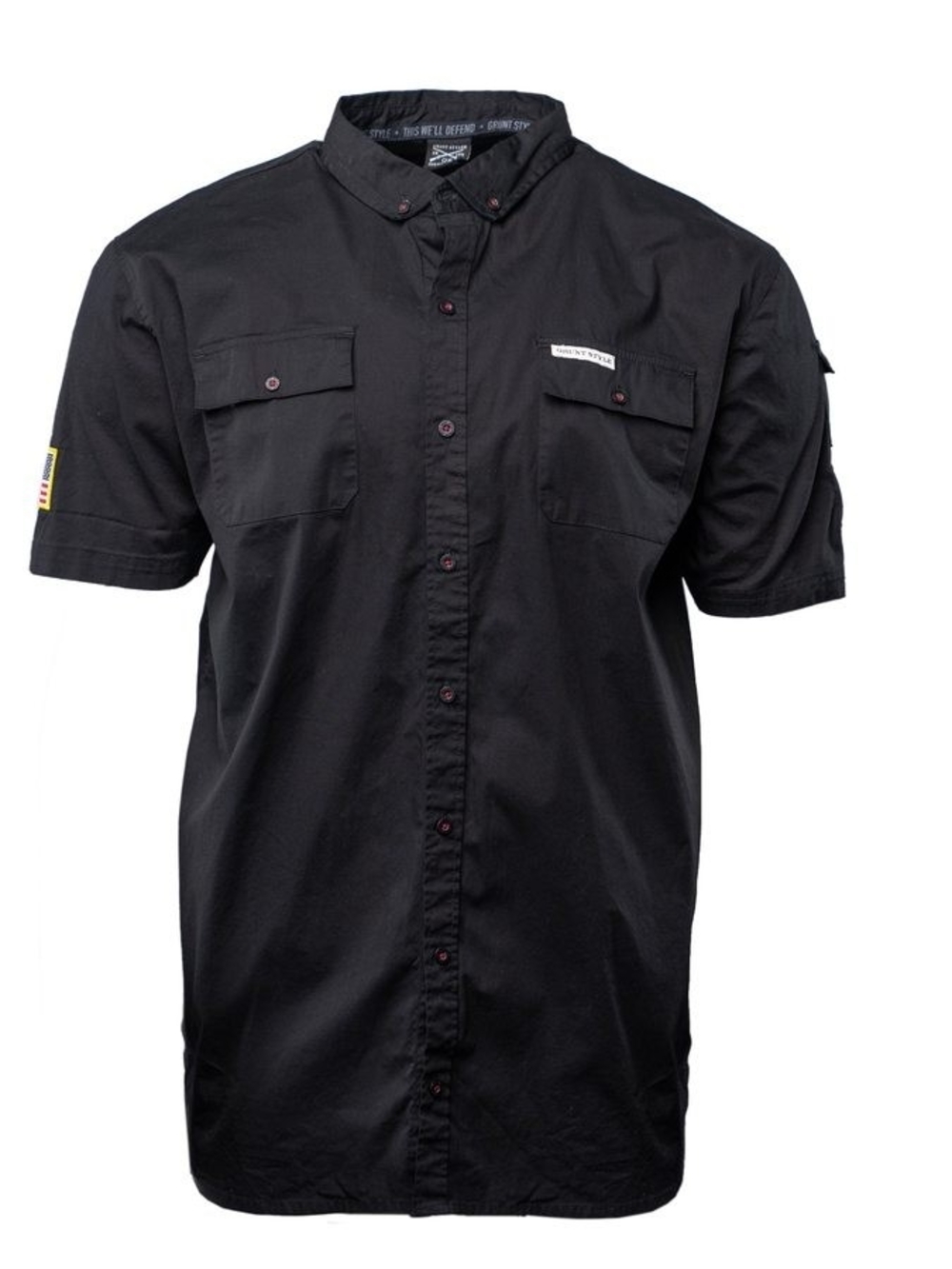 Grunt Style Men's Garage Button Down - Black